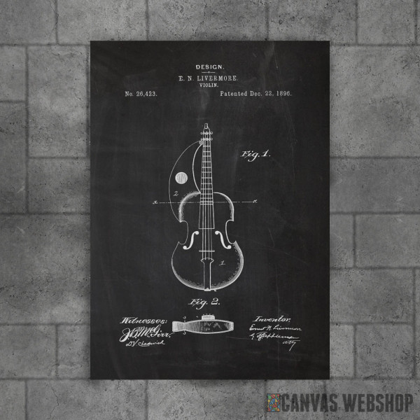 1896 Violin - Patent Drawing