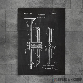 1922 Solo Trumpet - Patent Drawing 1922 Solo Trumpet - Patent Drawing