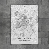 Ajndhoven mapa - white