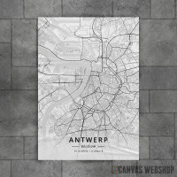Antverpen mapa - white