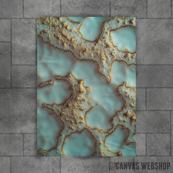 Aqua Coral Reef Abstract