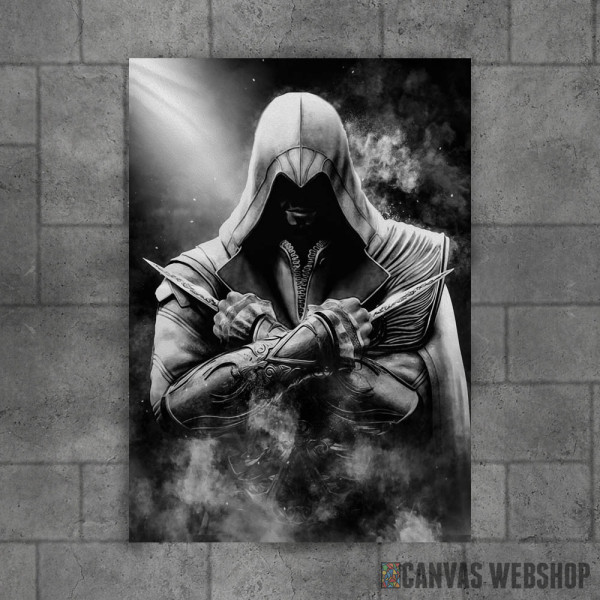 Assassins Creed crno belo