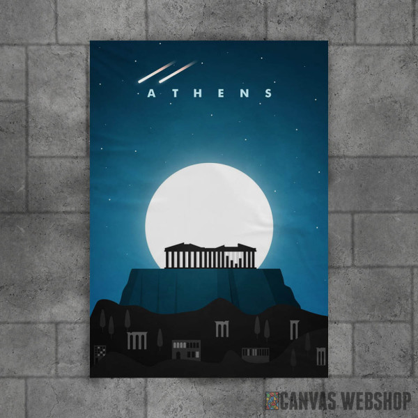 Athens Travel Poster