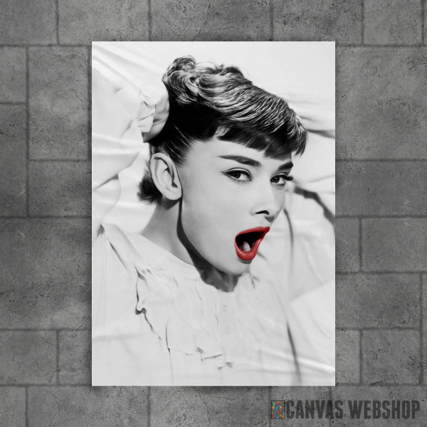 Audrey Hepburn Lips Red