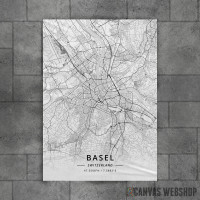 Bazel mapa - white