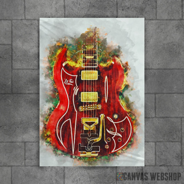 Billy Gibbons red guitar Billy Gibbons red guitar