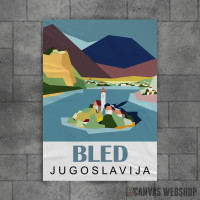 Bled lake Yugoslavia