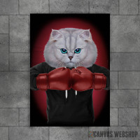 Boxer Cat Boxing Champion