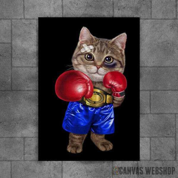 Boxer Champion Tabby Cat