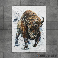 Buffalo watercolor