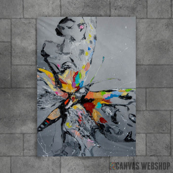 Butterfly on grey Butterfly on grey