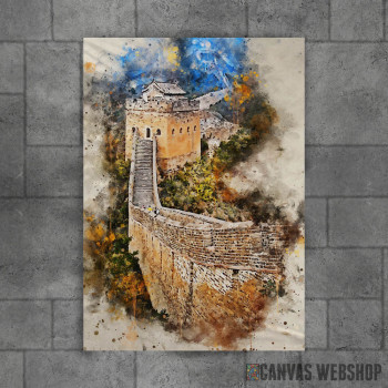 China Wall in Watercolor China Wall in Watercolor