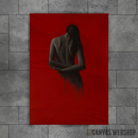 Covered with red