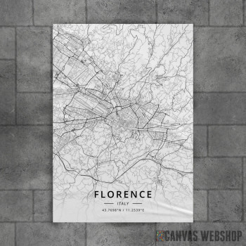 Firenca mapa - white Firenca mapa - white