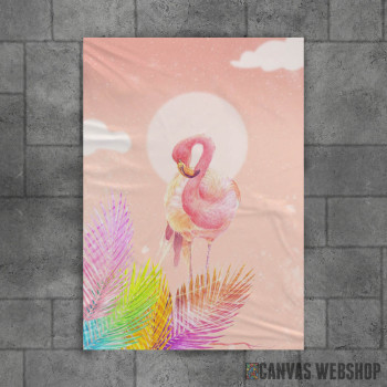 Flamingo Bird with leaves Flamingo Bird with leaves