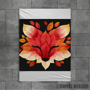 Fox of leaves Fox of leaves
