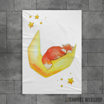 Fox sleeps on the Moon Fox sleeps on the Moon