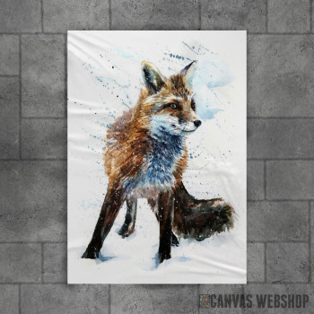 Fox watercolor painting Fox watercolor painting