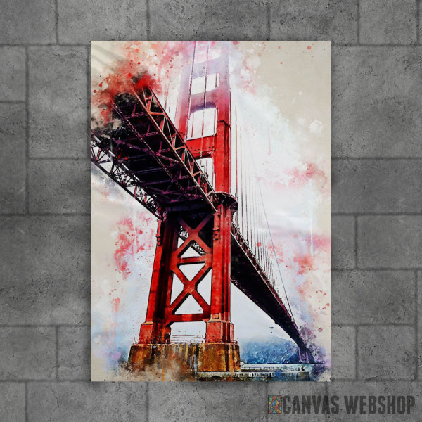 Golden Gate in Watercolor Golden Gate in Watercolor