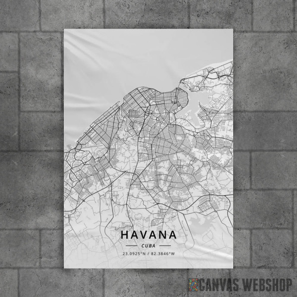 Havana mapa - white