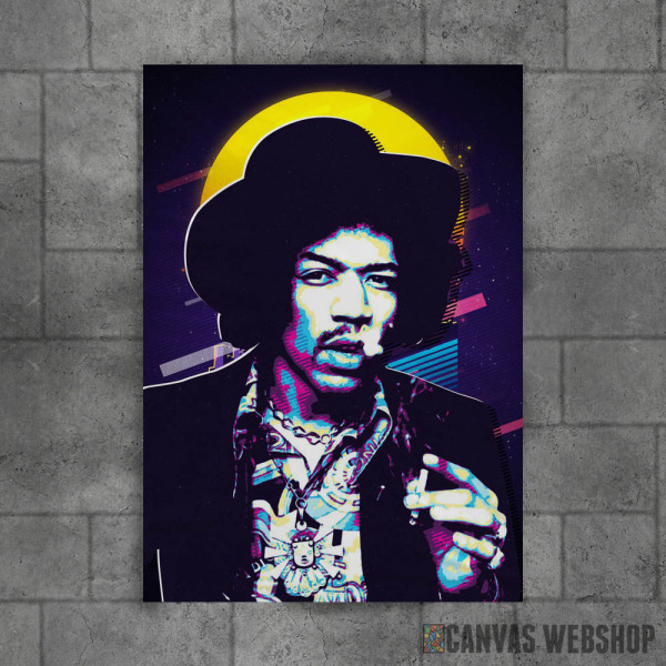 Hendrix neon art