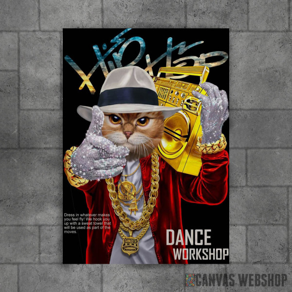 Hip Hop Rapper Tabby Cat
