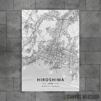 Hirošima mapa - white