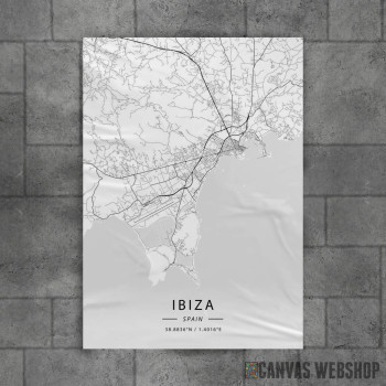 Ibica mapa - white Ibica mapa - white