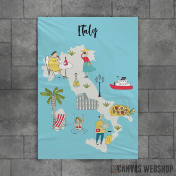 Ilustrovana mapa Italije Ilustrovana mapa Italije