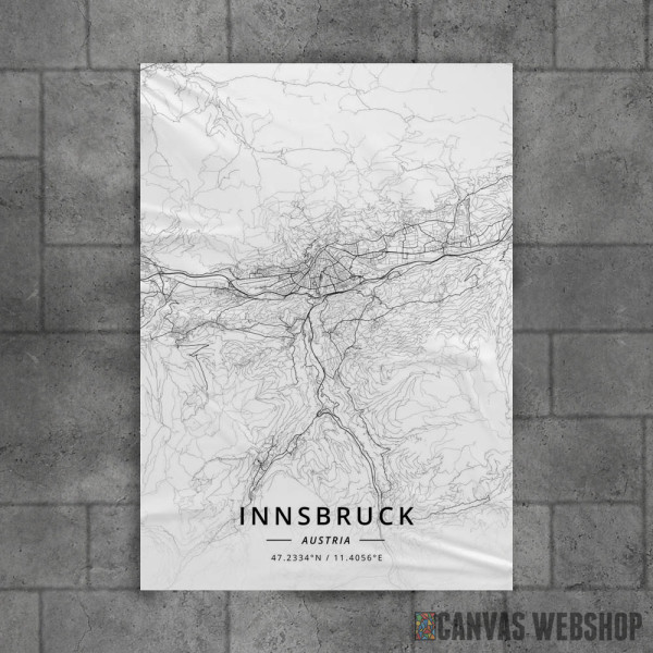 Insbruk mapa - white