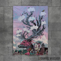 Journeying Spirit (deer) sunset