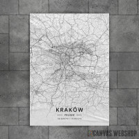 Krakov mapa - white