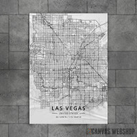 Las Vegas mapa - white Las Vegas mapa - white