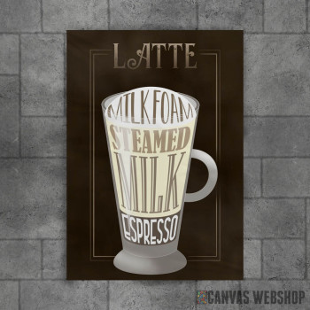 Latte Coffee Sign Latte Coffee Sign