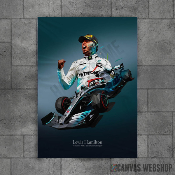 Lewis Hamilton Low Poly