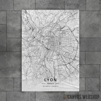 Lion mapa - white