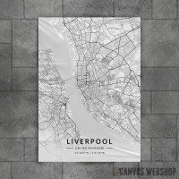 Liverpul mapa - white