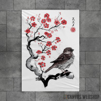 Mali vrabac na grani