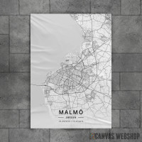 Malme mapa - white