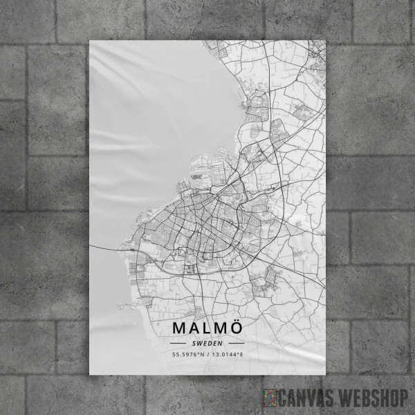 Malme mapa - white