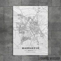 Marakeš mapa - white