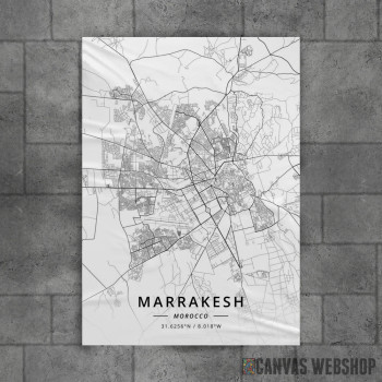 Marakeš mapa - white