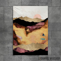 Mauve and Gold Mountains