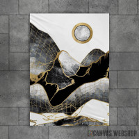 Minimal Black and Gold Mountains Minimal Black and Gold Mountains