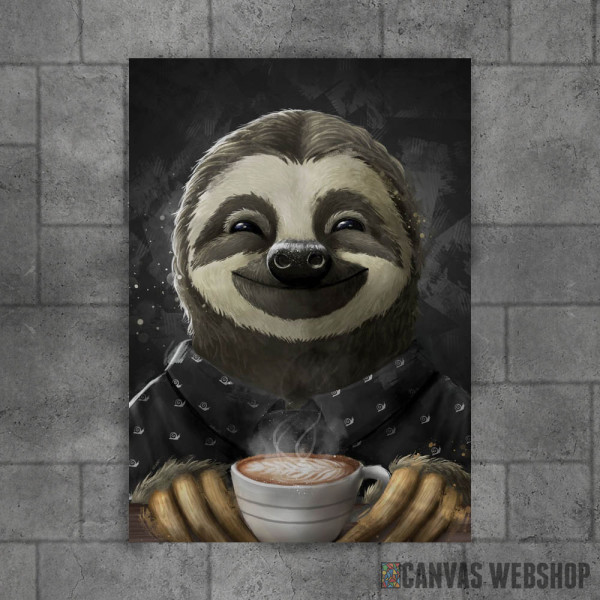 Morning Sloth Coffee Black