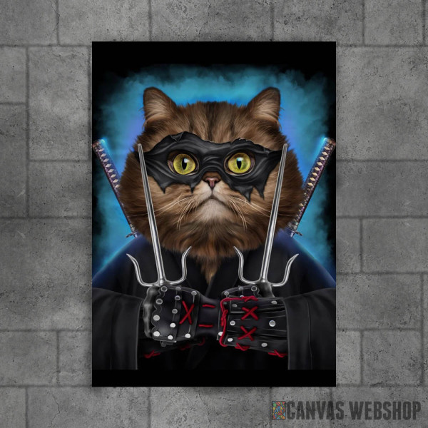 Ninja Cat Japanese Warrior