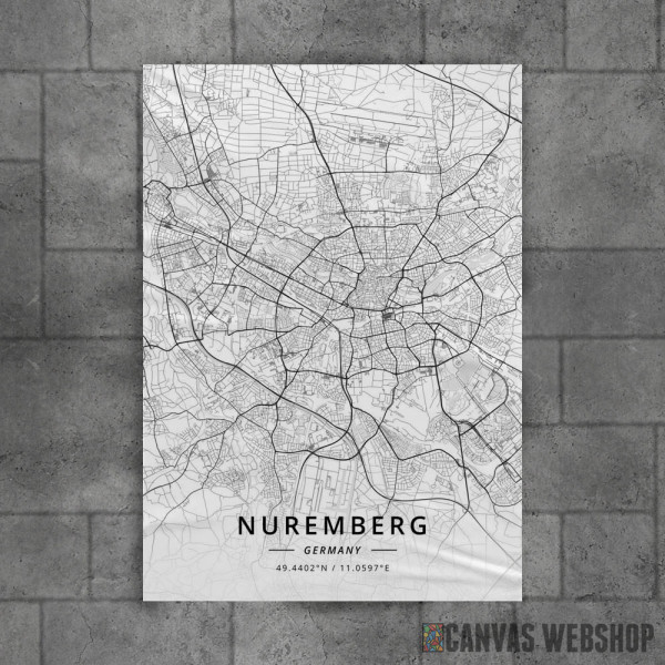 Niremberg mapa - white