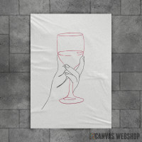 One Line Wine Poster 2