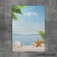 Palm Beach With Seashells