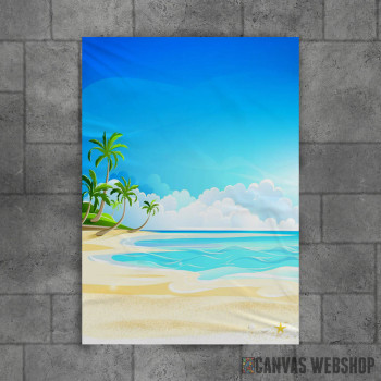 Paradise Beach With Palm Paradise Beach With Palm